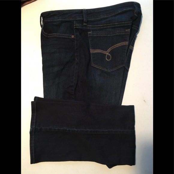 riders by lee mid rise bootcut black